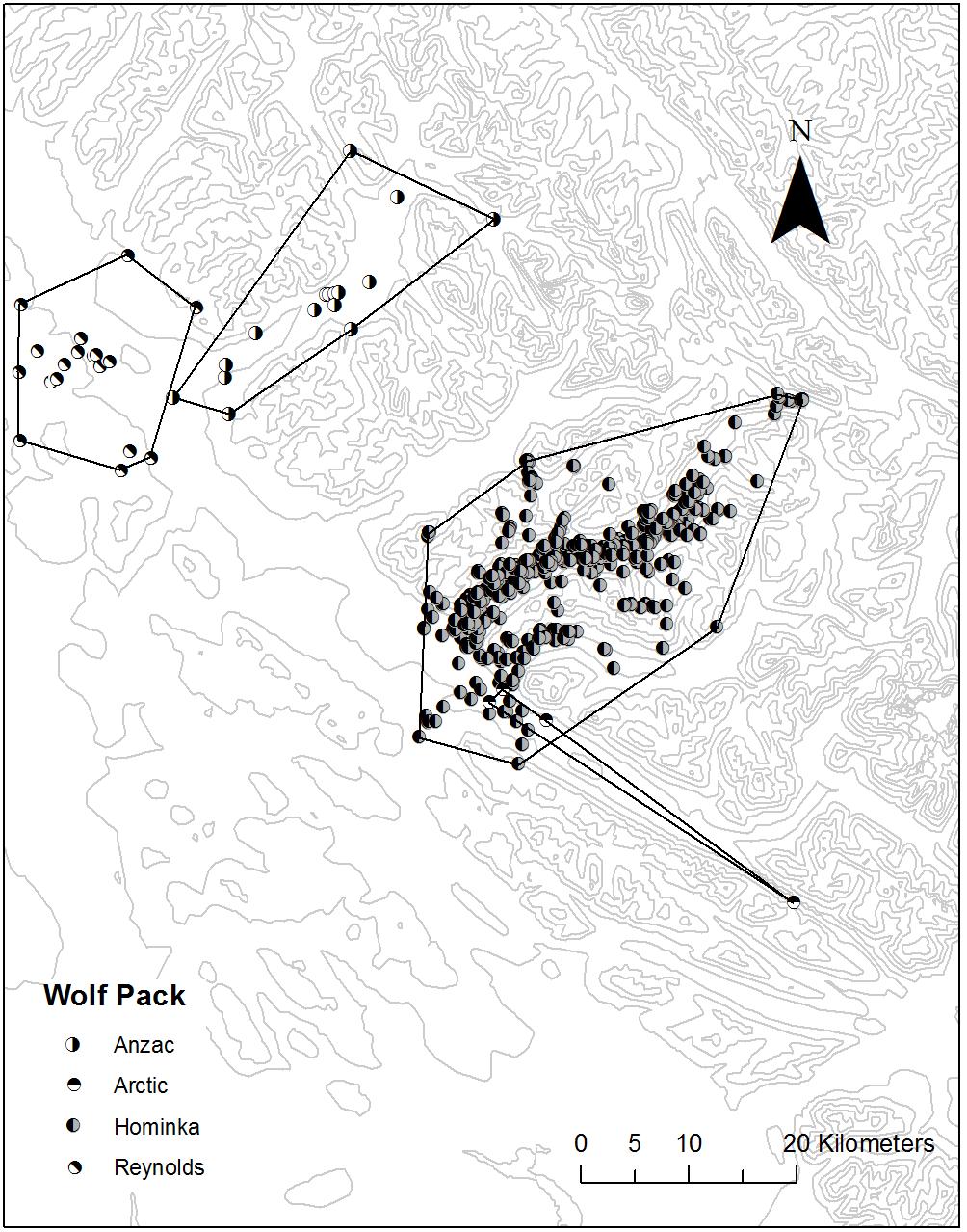 APPENDIX F: Wolf home ranges Figure F.