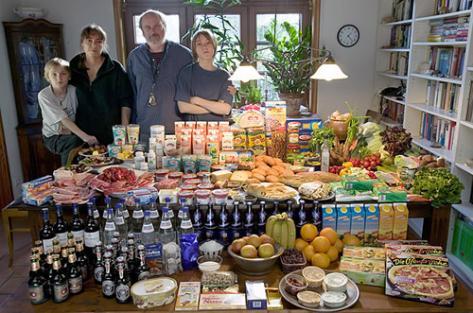 Two families Germany: The Melander family of Bargteheide Food