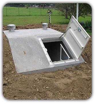 Underground storm shelters should have tight-fitting doors to