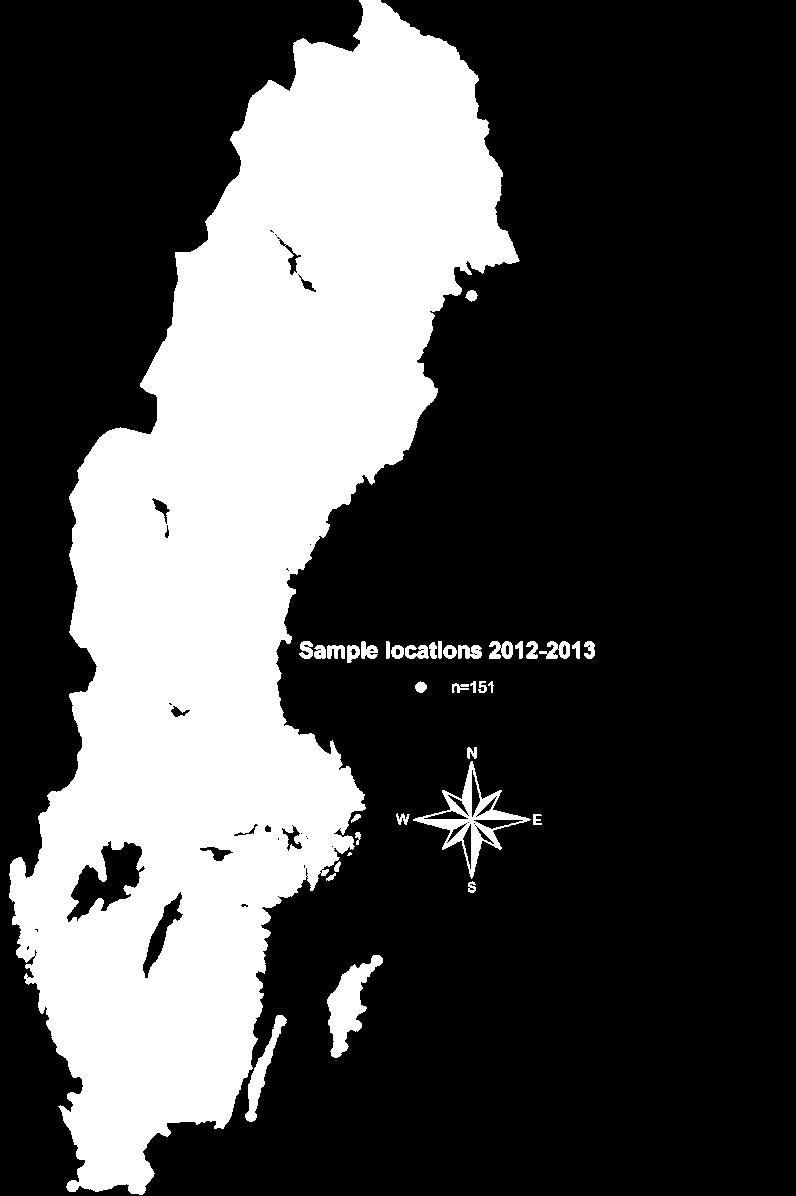 Swedish mosquito fauna GIS
