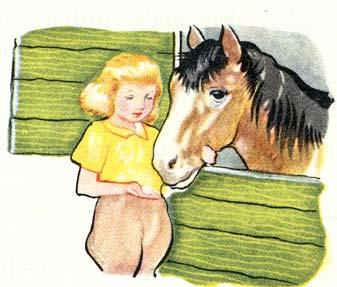 Jill will give sugar to the pony. The pony will receive the sugar.