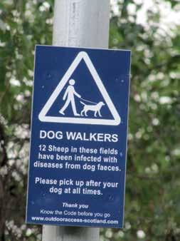 walkers are clear whether they are being asked to keep their dog on a lead for the next field, half mile or whatever.