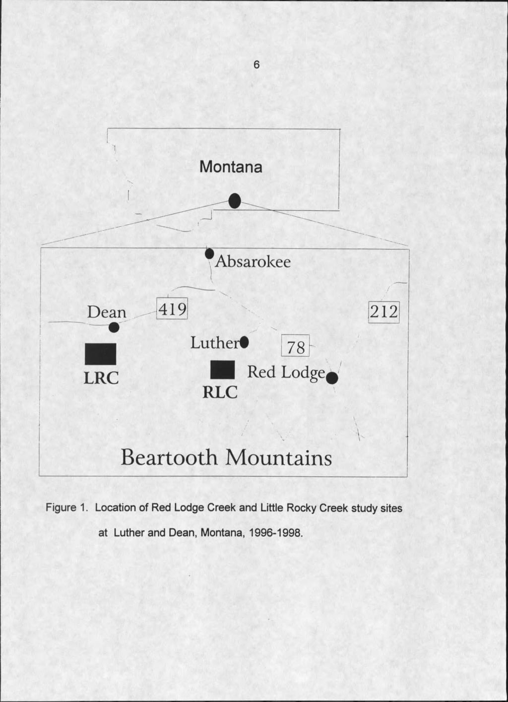 6 Montana Absarokee Dean Luther# Beartooth Mountains Figure 1.