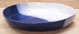 BOWLS in blue & white ROUND SERVING BOWLS