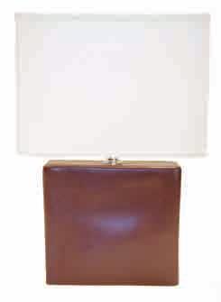 RECTANGLE LAMP LA-011 9.5 x 3 x 8.5 h base 7.