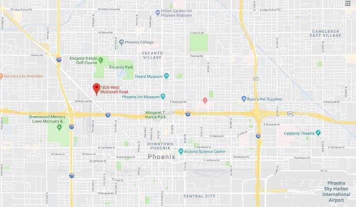 DIRECTIONS TO THE TRIAL SITE FROM I 10 WESTBOUND: Exit 19th Ave, turn right on McDowell Rd, turn left on 17th Ave. FROM I 10 EASTBOUND: Exit 27th Ave, turn right on McDowell Rd, turn left on 17th Ave.
