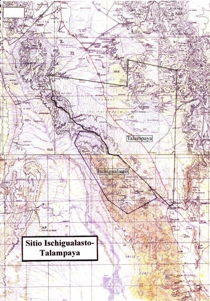 Map 2: Site Map Ischigualasto Provincial Park Talampaya National