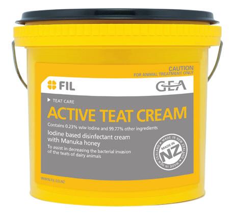 ACTIVE TEAT CREAM This is a uniquely formulated product, designed for the treatment and protection of cracked and chapped teats in dairy cows. Why choose Active Teat Cream?