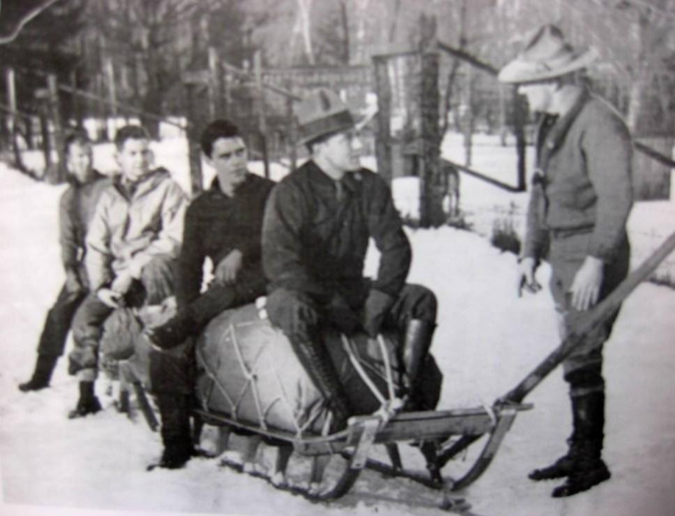 the expedition. During the winter of 1927/28, dogs and drivers were assembled at the Waldens' Wonalancet Farm, and training began.