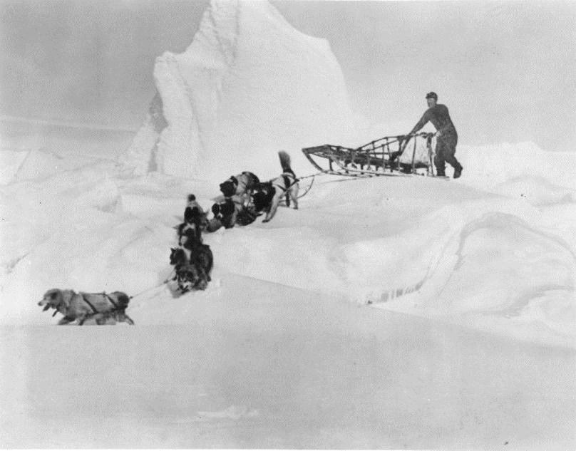 Conditions were severe when they arrived in Antarctica, and there was little time to unload the 500 tons of supplies and build their new "city", Little America, before the four month long "night" set