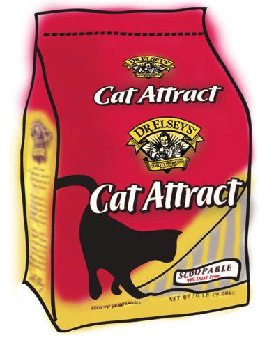 Cat Attract was developed through years of treating cats and testing litters in cat shelters and in my clinic.