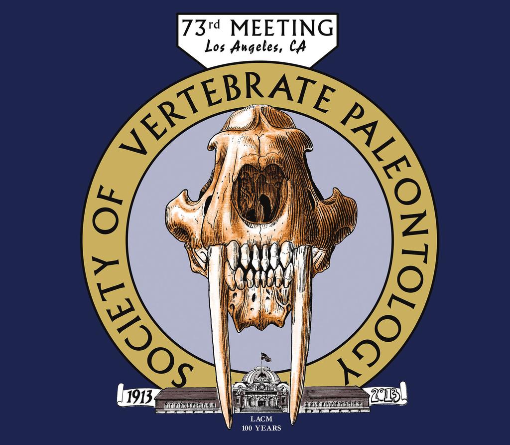 Supplement to the online Journal of Vertebrate Paleontology October 2013 PROGRAM AND ABSTRACTS