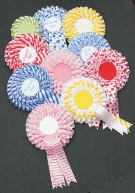 BRIGHT & CHEERFUL RIBBON INK COLOURS INK COLOURS INK COLOURS INK COLOURS Diagonal Crossover Small Spots Polka New printed ribbon range for rosettes. This is an ink printed range, on white ribbon only.