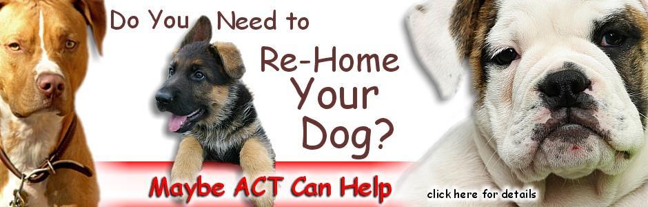 Re-Home Program Currently, ACT does not house dogs.