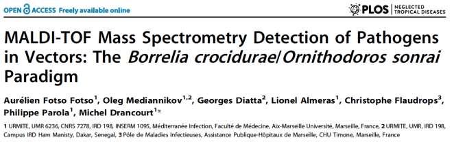 Proof of Concept: identification of tick species and presence of Borreliae in a single assay 88.
