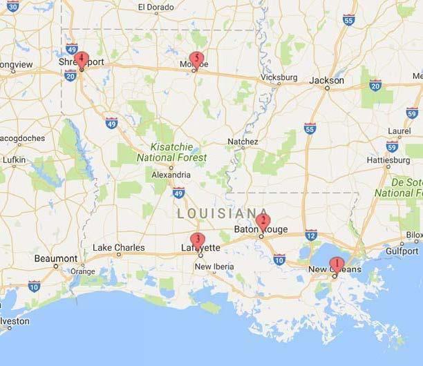 Louisiana Realities 5 high volume SN clinics About
