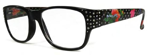 Pattern Case Black front with crystal accent /