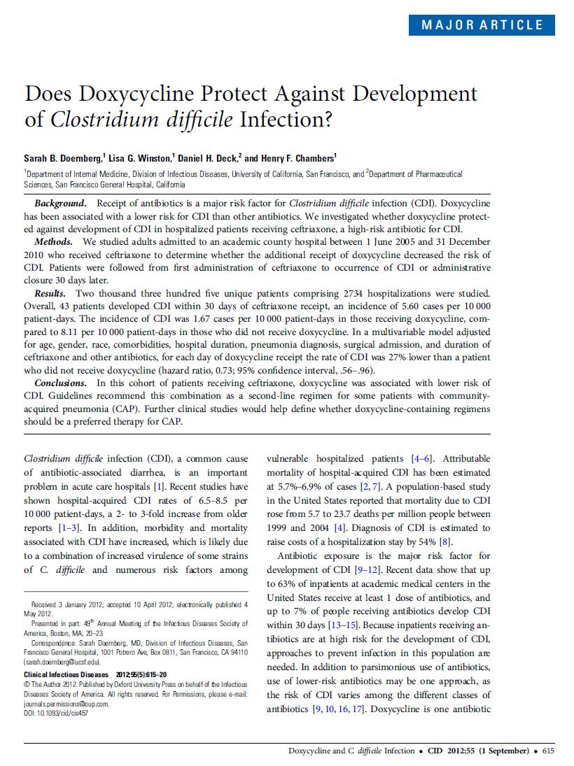 Antimicrobial Stewardship and C.