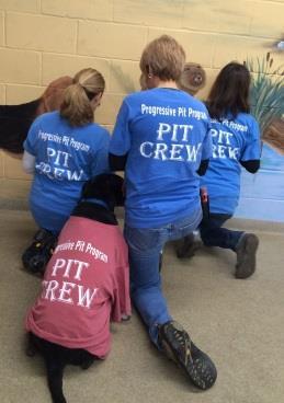 THE PIT CREW AND LIFE SKILLS PROGRAMS Faced with a growing population of pit bull terriers in our shelter, a small group of