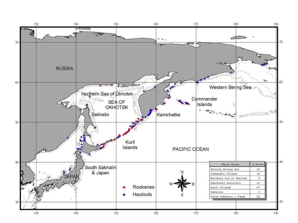Historic Changes in Distribution and Abundance of Steller Sea Lions in the