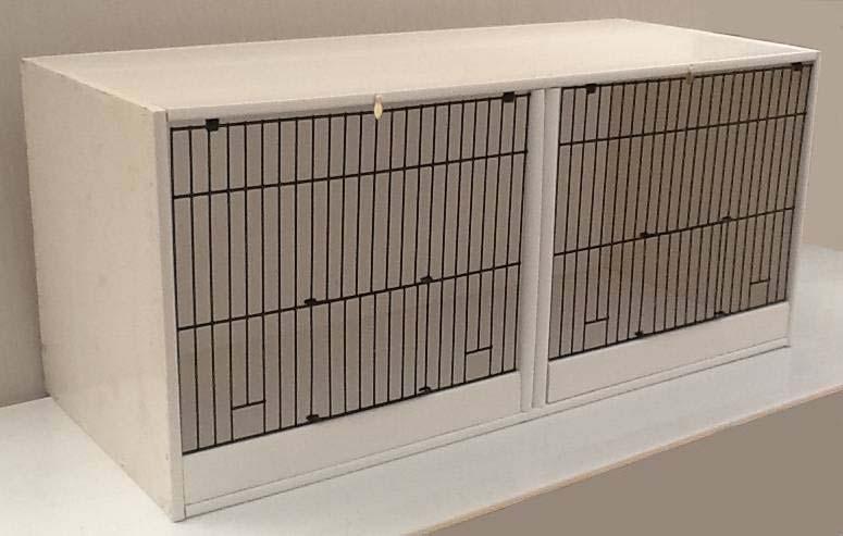 Dave Rands Canary Breeding Cage System Now available as a double breeding cage or can be ordered in a four or six cage block.