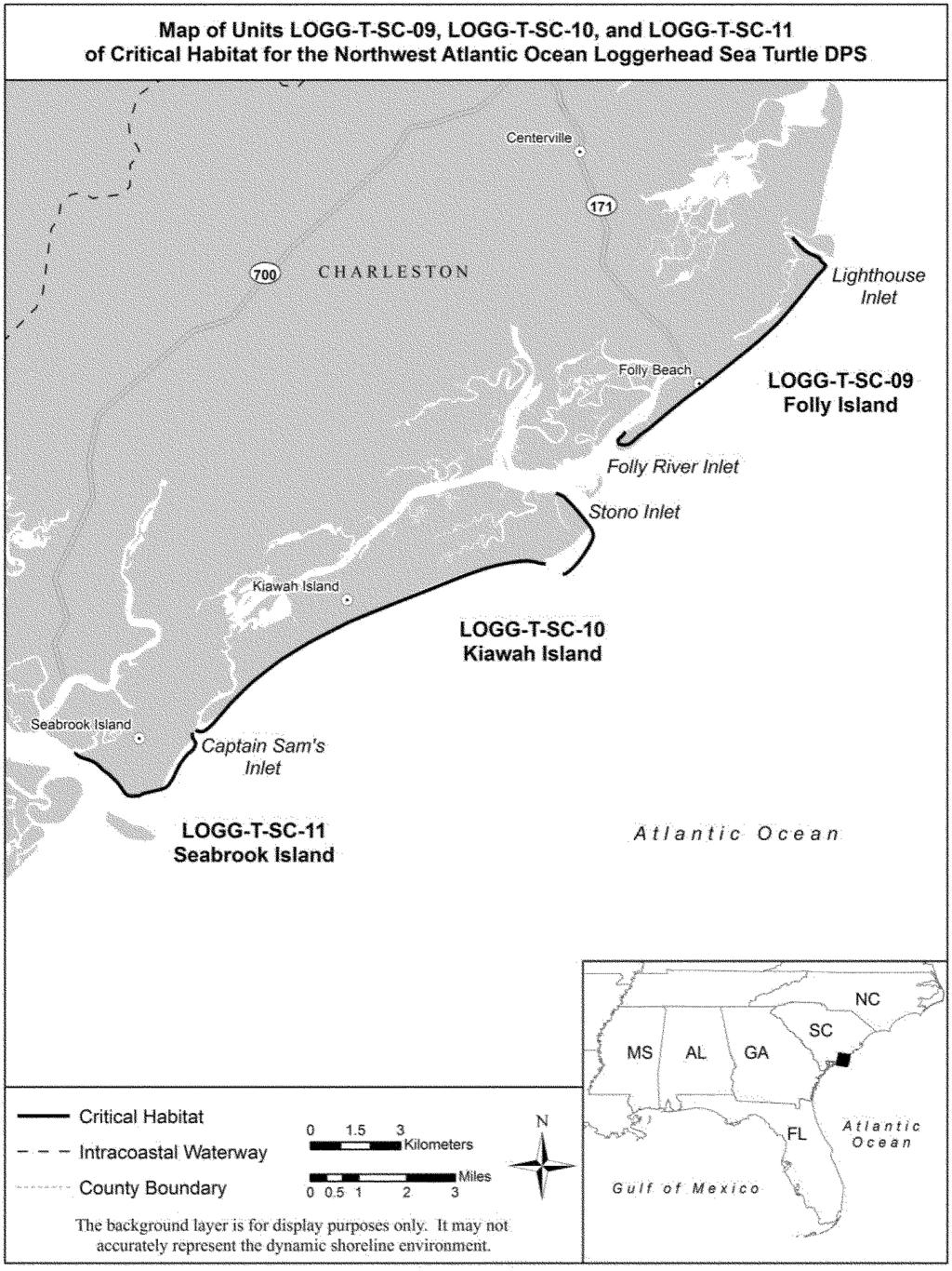 Federal Register / Vol. 78, No. 57 / Monday, March 25, 2013 / Proposed Rules 18055 (12) Units: (i) LOGG T SC 12 Botany Bay Island and Botany Bay Plantation, Charleston County, South Carolina.