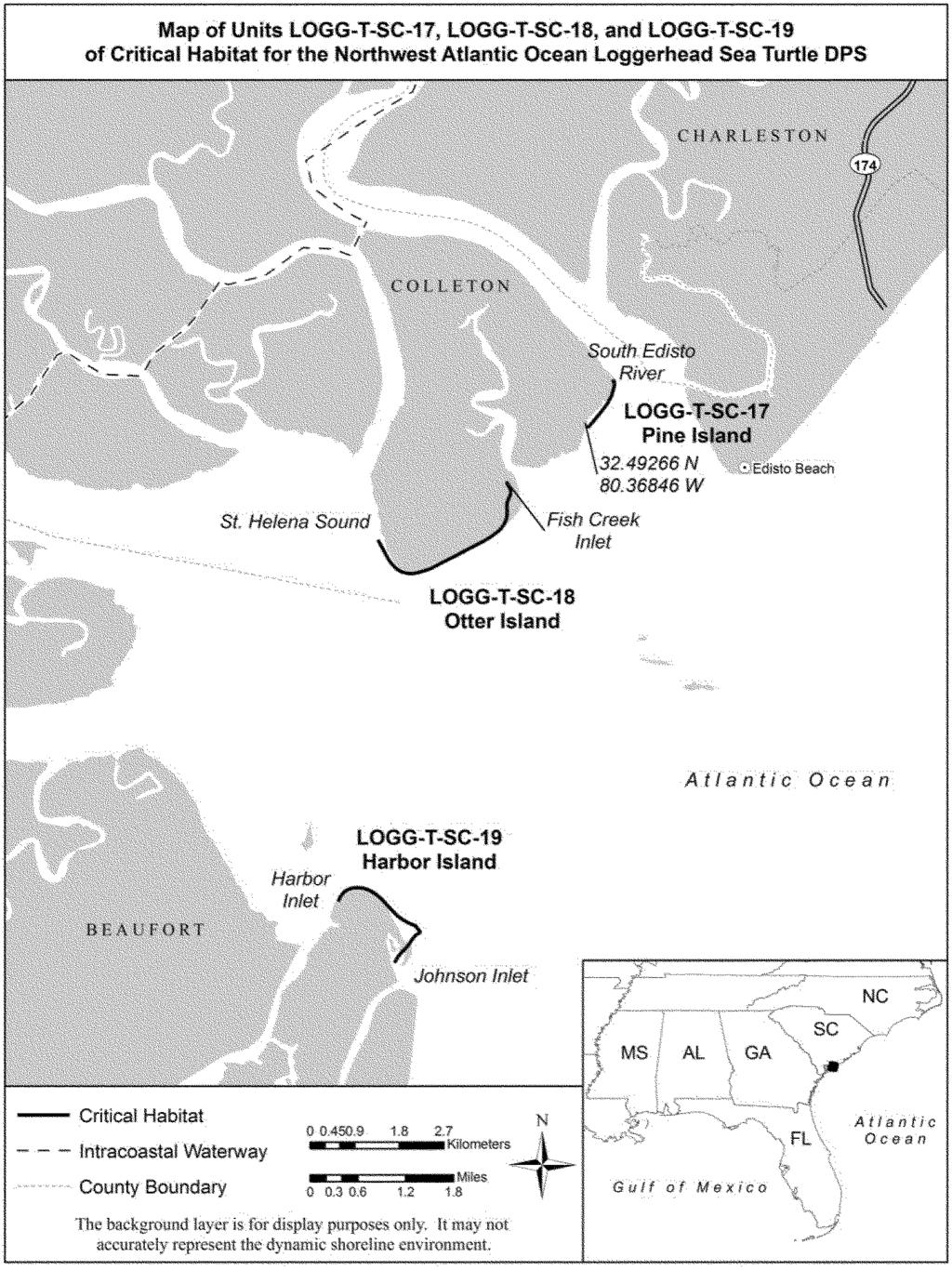 Federal Register / Vol. 78, No. 57 / Monday, March 25, 2013 / Proposed Rules 18057 (3) LOGG T SC 19 Harbor Island: This unit consists of 2.9 km (1.