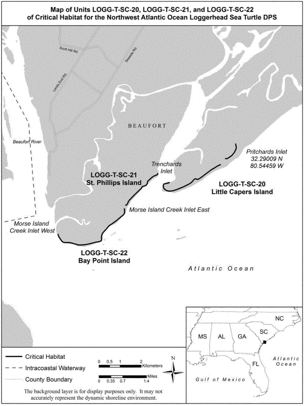 18058 Federal Register / Vol. 78, No. 57 / Monday, March 25, 2013 / Proposed Rules shoreline to Morse Island Creek Inlet West along the Port Royal Sound shoreline.