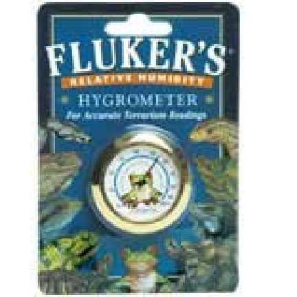 Flukers Hygrometer 02 - Heating 03 - Thermometers & Hygrometers Fluker's relative humidity hygrometer allows you to establish and maintain a consistent