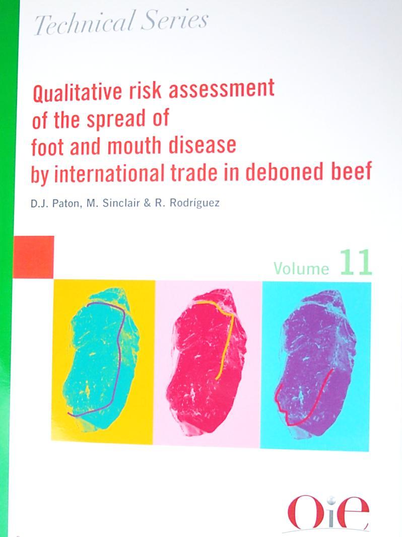 Facilitation for trade in beef from FMD infected countries Pre-abattoir risk mitigation surveillance, quality of veterinary service delivery Pre-slaughter risk mitigation at abattoir ante-mortem