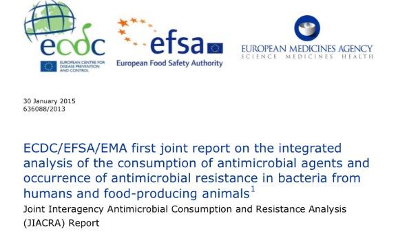 Joint report EFSA-ECDC-EMA on AMR (2014) Main findings consumption of antimicrobial agents in foodproducing