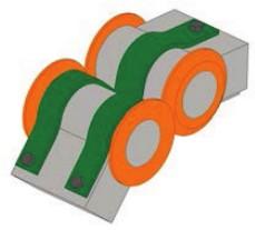 Hillberry joint Pair of cylinders in rolling contact on each other Adapted Low friction