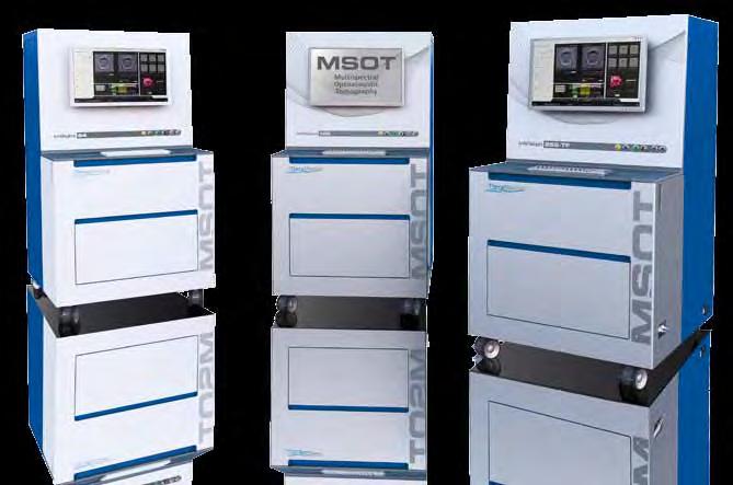 4 Technology NOW AVAilable InTRODucing the MSOT scanner Family The best of two worlds: Combines the molecular specificity of optical imaging with the penetration depth and spatiotemporal resolution