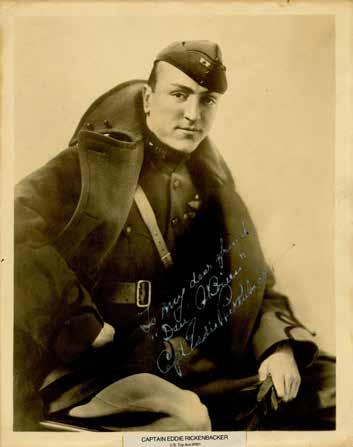 Captain Eddie Rickenbacker Captain Eddie Rickenbacker (1890-1973), the top scoring American Ace of World War I with 26 Victories.