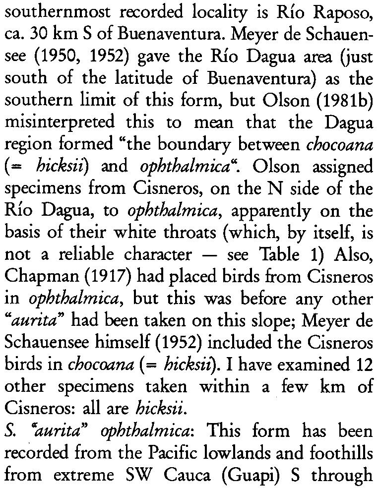 frmed "the bundary between chcana ( = hicksii) and phthalmica".
