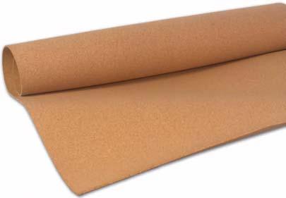 It s cork appearance has made it a popular decorating material while it s resistance to wear makes it an ideal display material. The cork roll is 48" wide and available in rolls up to 98' long.
