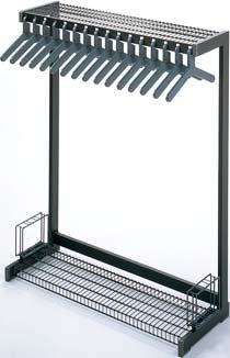 HANGER STYLE FLOOR RACK (also available in hook style) Standard lengths of 36, 48, and 60