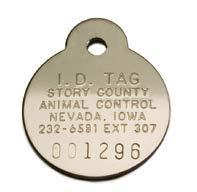 100 500 1000 2500 UNIT PRICE 52 22 20 18 TOTAL $52 $110 $200 $450 #300-SS Stainless Steel ID Tags (specify style) QTY.