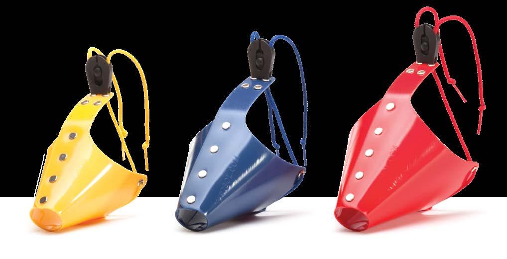 SAME CONE MUZZLES YOU LOVE COLORS A CAMPBELL PET COMPANY EXCLUSIVE! OUR EASY-TO-USE CORD LOCK.
