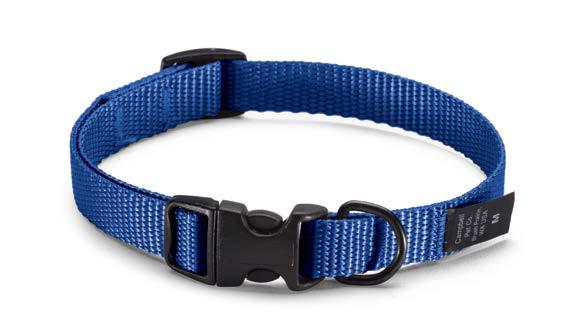 Our new design features a smaller, safer center loop. Choose from four sizes in 3/4 or 1 widths. #216 Martingale-Style Collar (1 ) QTY. 1 10 50 100 250 500 UNIT PRICE $4.00 $3.75 $3.50 $3.00 $2.85 $2.