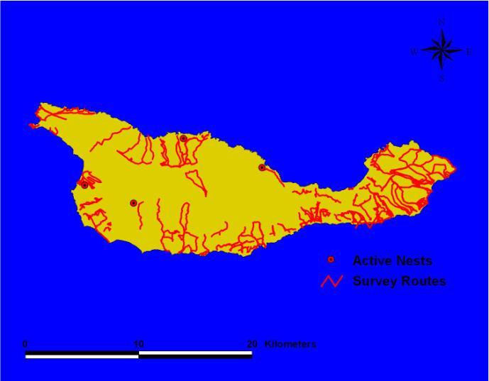 Santa Cruz Island We surveyed much of Santa Cruz Island by foot in 2010 (Fig. 10).
