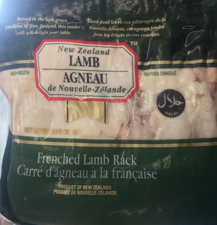 old ewe labeled lamb/sheep