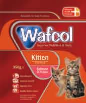 New to Wafcol is our cat food range which provides hypoallergenic foods, carefully formulated to meet all the nutritional requirements for each lifestage of cats Salmon and Potato is free from wheat,