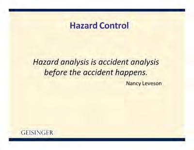 9. Hazard Analysis and