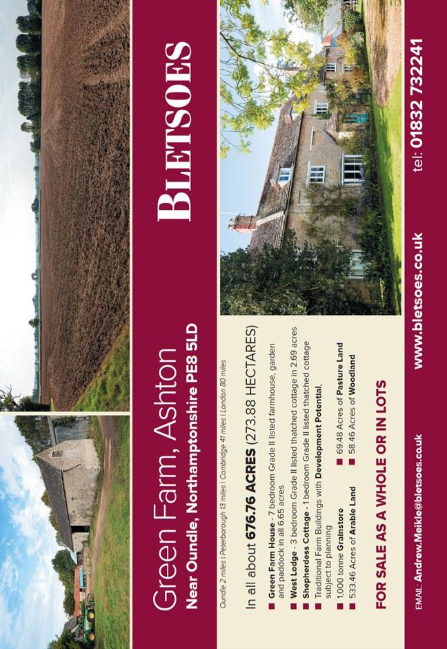Bletsoes have been absolutely delighted with the amount of interest that has been received for Green Farm, Ashton.
