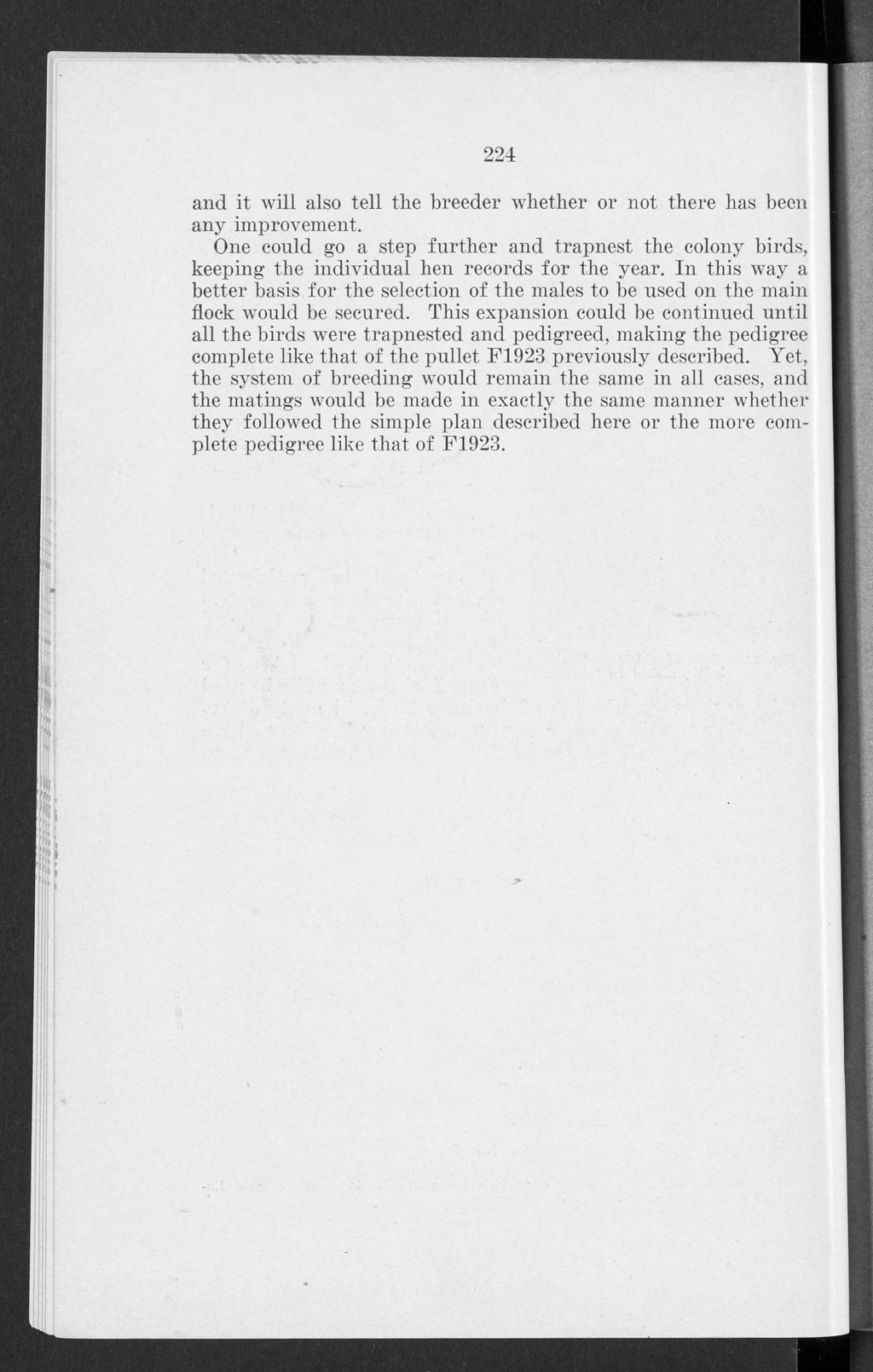 Bulletin, Vol. 22 [1928], No. 258, Art. 1 224 and it will also tell the breeder whether or not there has been any improvement.