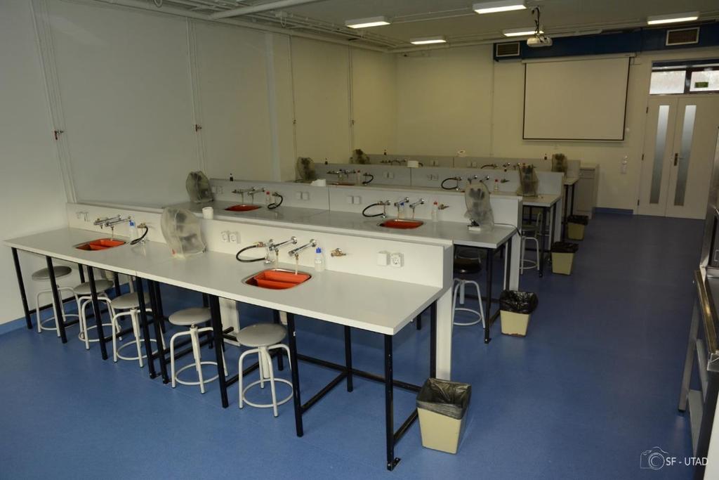Figure 19. Classroom of Parasitology. Only authorized personnel are allowed to enter in this new facility and with specific training in biosafety procedures. IV.B.2.4.