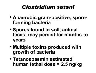 In 1889, Kitasato isolated the organism from a human victim, showed that it produced disease when injected into animals, and reported that the toxin could be neutralized by specific antibodies.