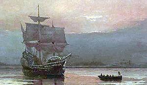 The Mayflower departed Plymouth England on September 6/16, 1620, with 102 passengers and about 30 crew members aboard the small 100-foot ship.