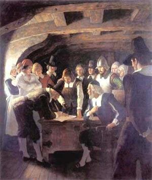 Mayflower Compact The Pilgrims drew up a plan of government.